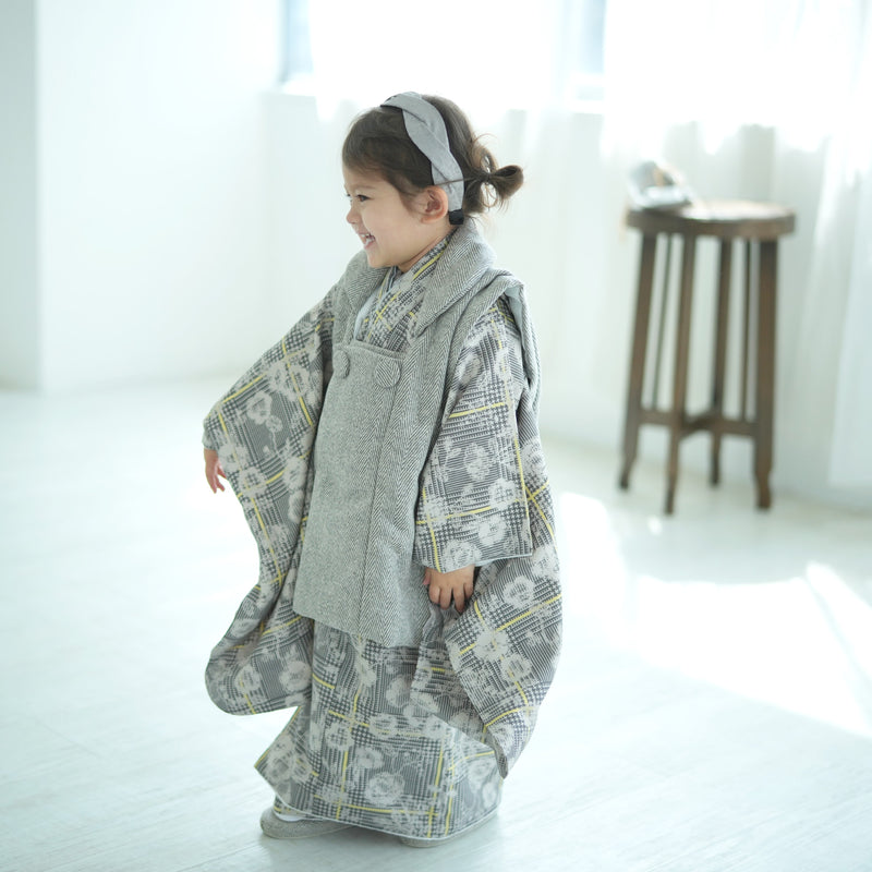 レンタル】七五三 3歳 着物 ひよこ商店 女の子 被布セット 子供 kids
