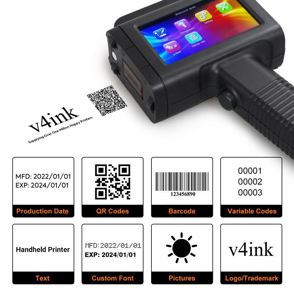 v4ink Bentsai B30 Portable Handheld Inkjet Printer