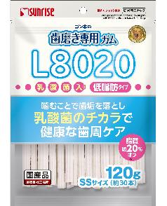 サンライズ ゴン太の歯磨き専用ガムSSサイズ L8020乳酸菌入り いちご