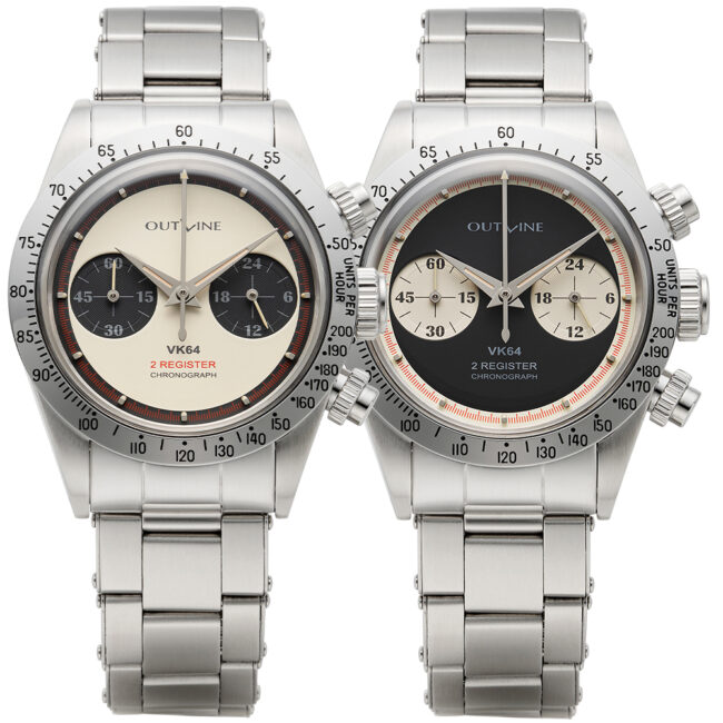 アウトライン・2レジスタークロノ シリーズ Ⅲ （逆パンダ） Cal.SEIKO