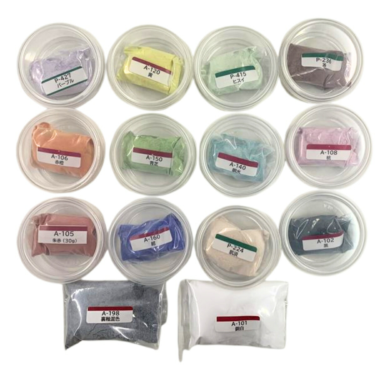 楽天市場】七宝絵の具 不透明 各40g 12色セット 【 ガラス 七宝焼 七宝