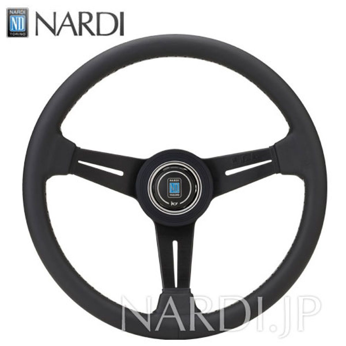 楽天市場】ステアリング NARDI クラシック ブラックレザー&ブラック