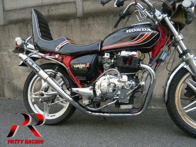 楽天市場】HONDA CB250T CB400T ホーク2 極 サイドクロス管 (メガホン