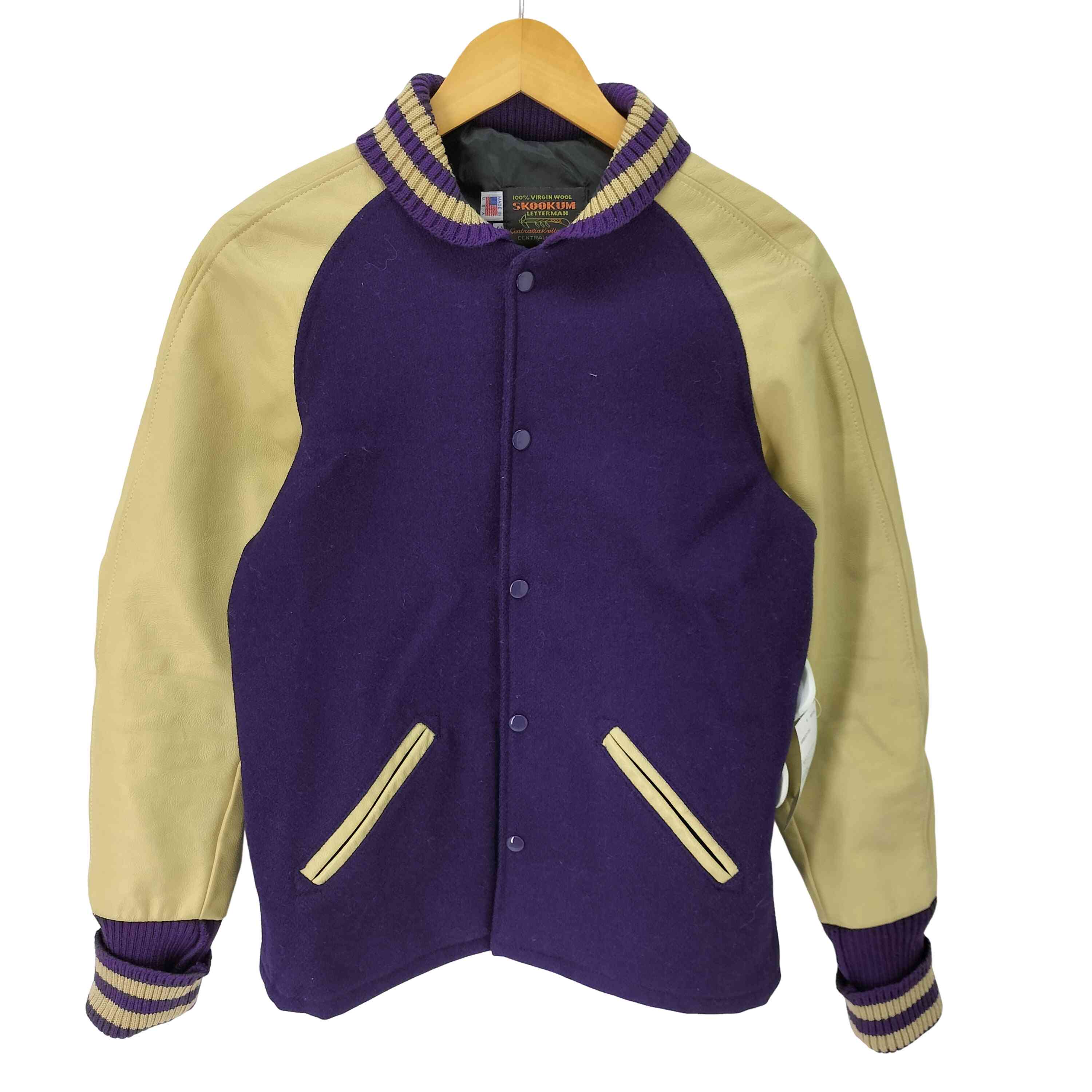 楽天市場】SKOOKUM スクーカム スタジャン SKOOKUM 袖革スタジャン