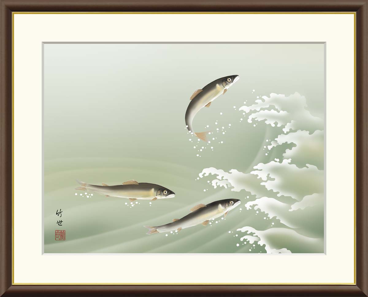 楽天市場】絵画 高精細デジタル版画 額装絵画 現代日本画シリーズ 麗水