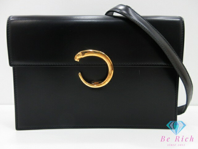 楽天市場】美品 CARTIER カルティエ パンテール ブラック 黒 ゴールド