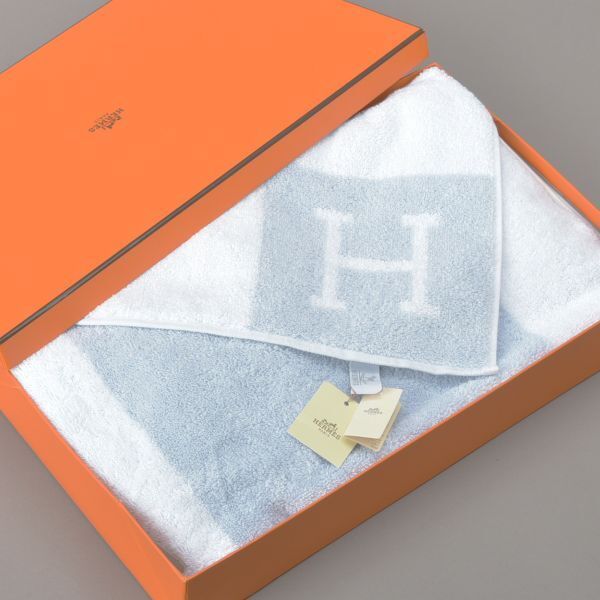 楽天市場】【新品】エルメス HERMES 大判 バスタオル タオルケット
