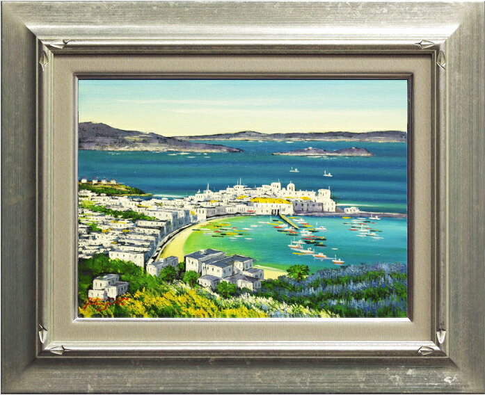 楽天市場】北川照生『安曇野の山郷』油絵・油彩画 SМ(サムホール