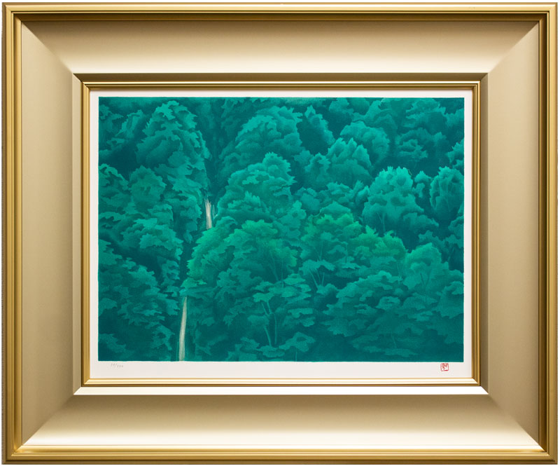 楽天市場】東山魁夷 生前作「 雲立つ嶺 」 リトグラフ 版画 【中古