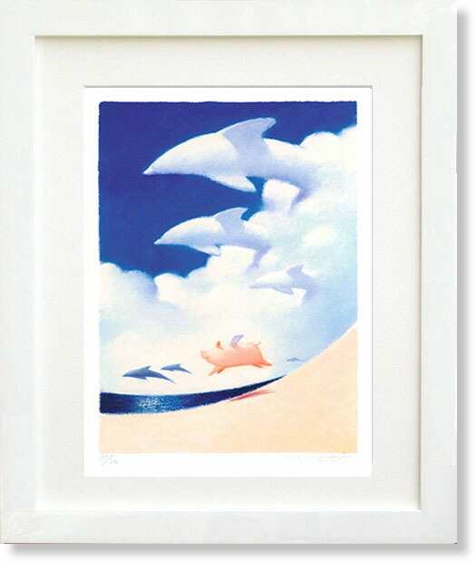 楽天市場】松尾洋明 「 ナイルの夕日 」 油絵 ・ 油彩画 F6 ( 6号