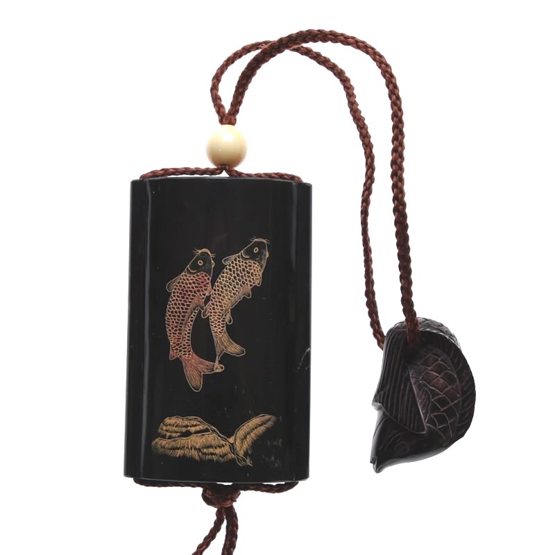 楽天市場】印籠型 矢立 墨壺 0083文具 書道具 墨 筆 【中古】古道具 古