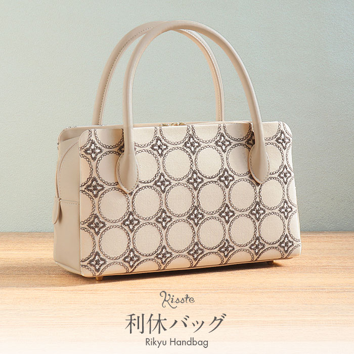 楽天市場】《値下げ！》 利休バッグ ゴールド系 ＜捩り織 五瓜に唐花