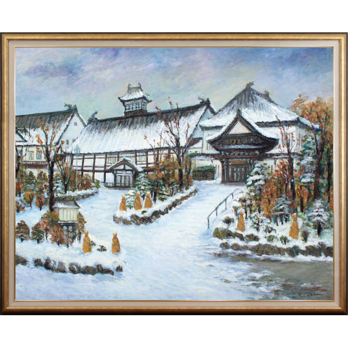 楽天市場】絵画 直木昭 油絵・油彩画 『パリの屋根』 空 街 風景 外国