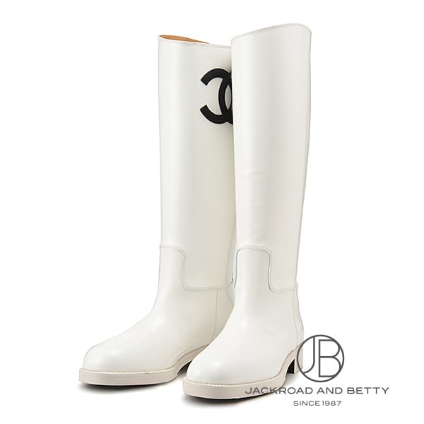 楽天市場】CHANEL シャネル レインブーツ 長靴 レディース ラバー