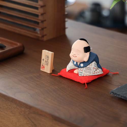 楽天市場】商売繁盛！ 千客万来！ 陶器製 福助 大 いらっしゃいませ