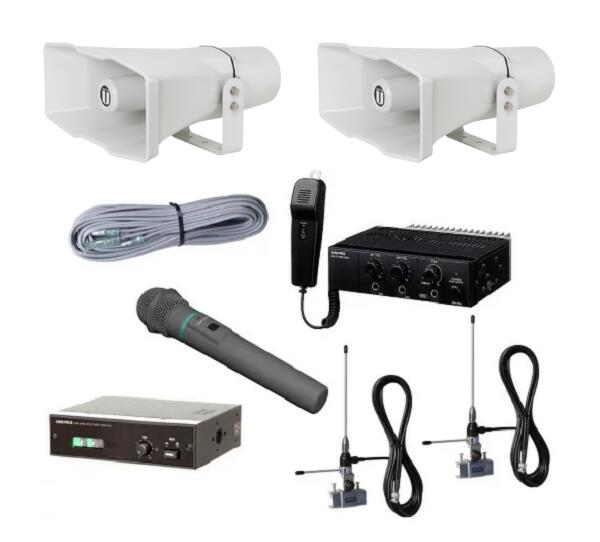 楽天市場】拡声器 TOA 40W 選挙用車載アンプ スピーカー セットB 12V用