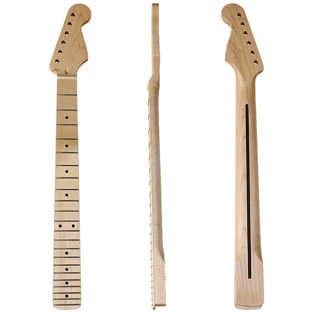 楽天市場】ギターネック トラ杢メイプル STタイプ用交換ネック