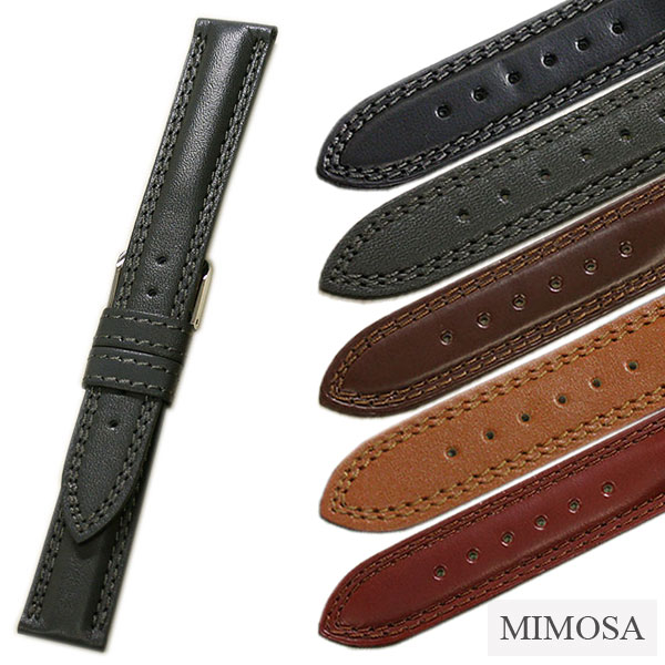 楽天市場】時計ベルト 18mm 19mm 20mm 22mm MIMOSA ミモザ マット