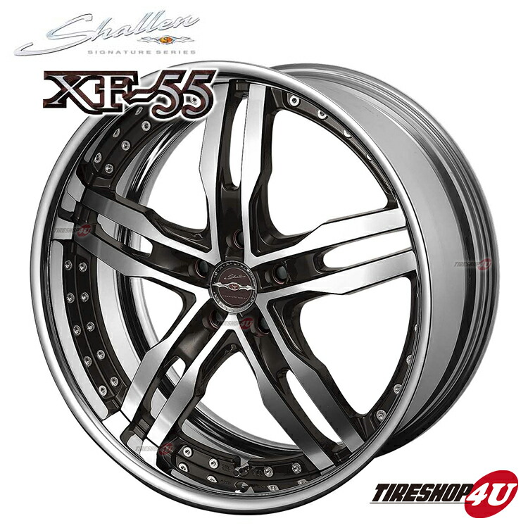 楽天市場】新品 アルミホイール 1本価格 19インチ AME シャレン XF-55