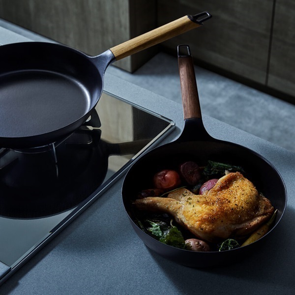 VERMICULAR(バーミキュラ)フライパン 24cm DEEP ウォールナット[ガラス