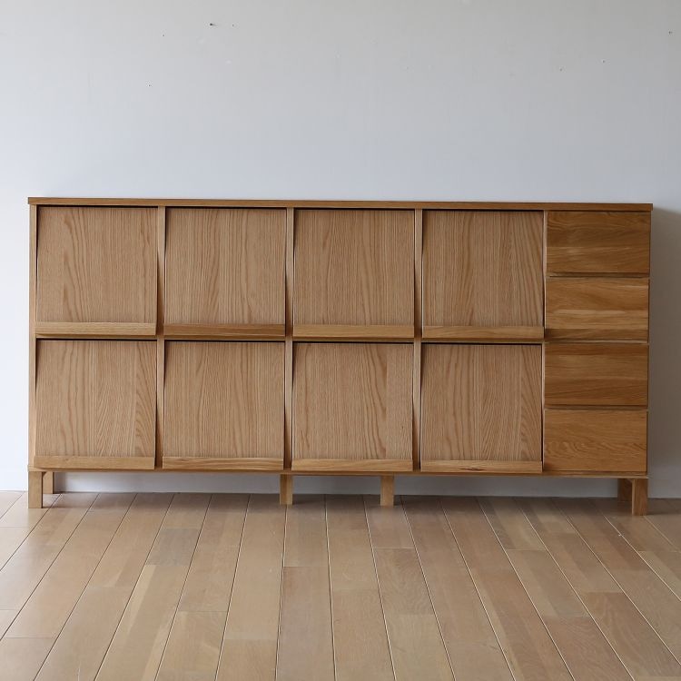 レッチェ 180マガジンレコードラック (4列＋引き出し4杯) | 高野木工