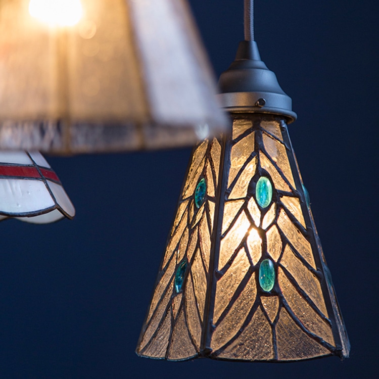 ステンドグラスシェード＋2灯クラシックウォール(ティアーズシェード