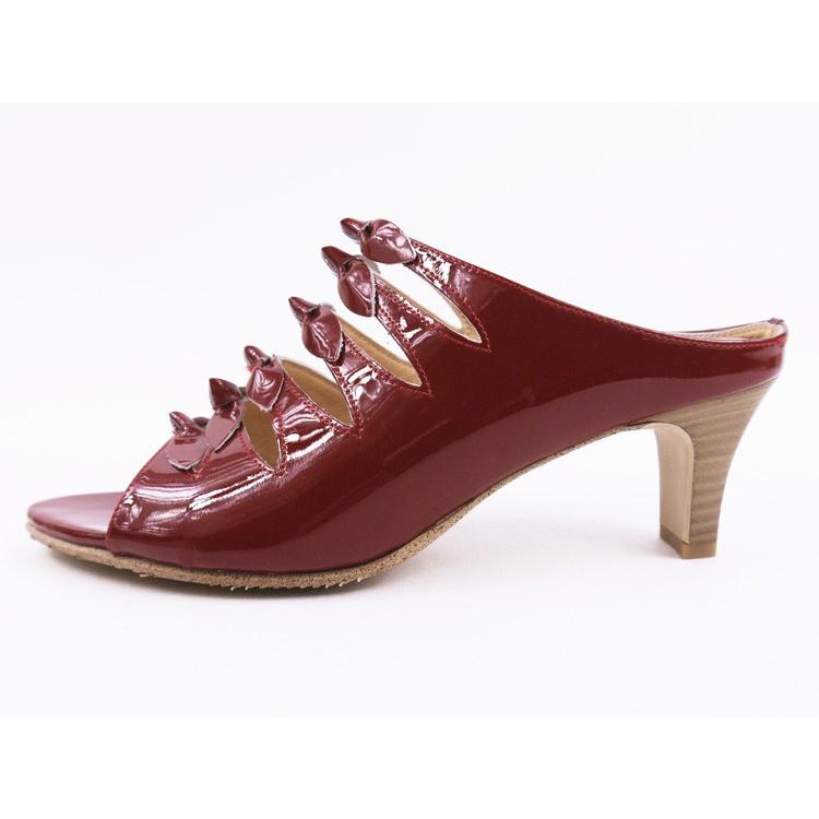 z-4962re 6cmヒールリボンミュール／レッドエナメル – ZUCCOTTO