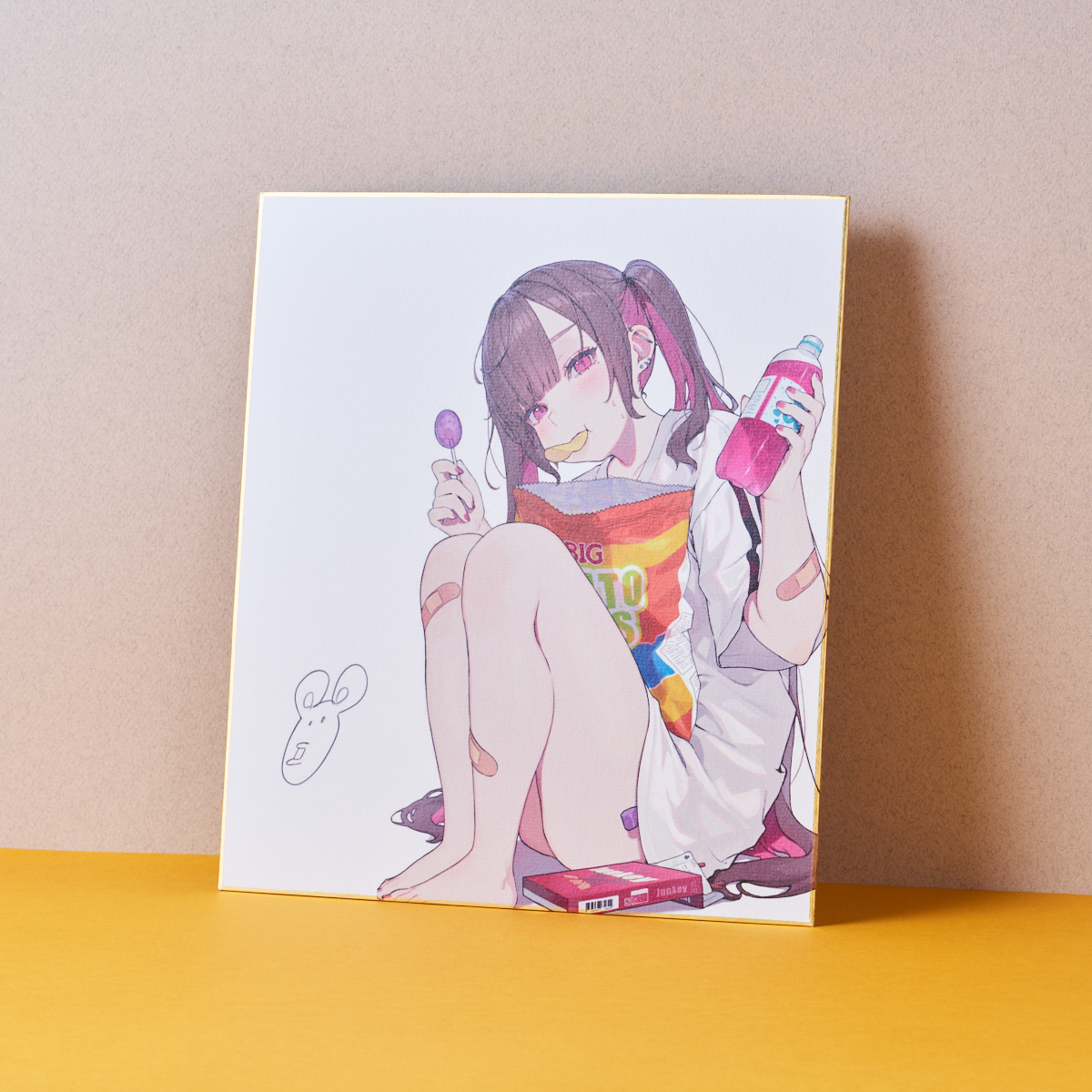 はむねずこ「サイン色紙＋instaアクキー＋チェキステッカー