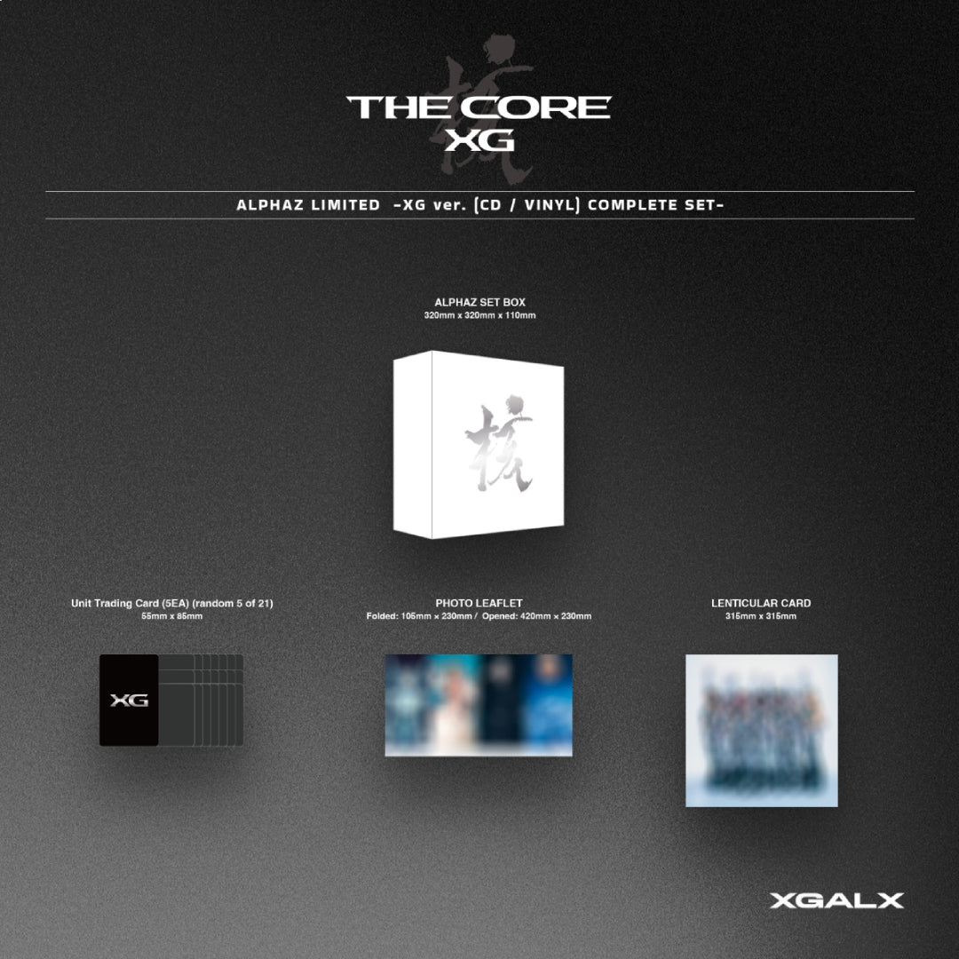 ALPHAZ LIMITED】【XG ver. (CD / VINYL) COMPLETE SET】THE CORE -核