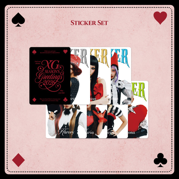 XG 2026 SEASON'S GREETINGS】Sticker Set – XGALX OFFICIAL SHOP
