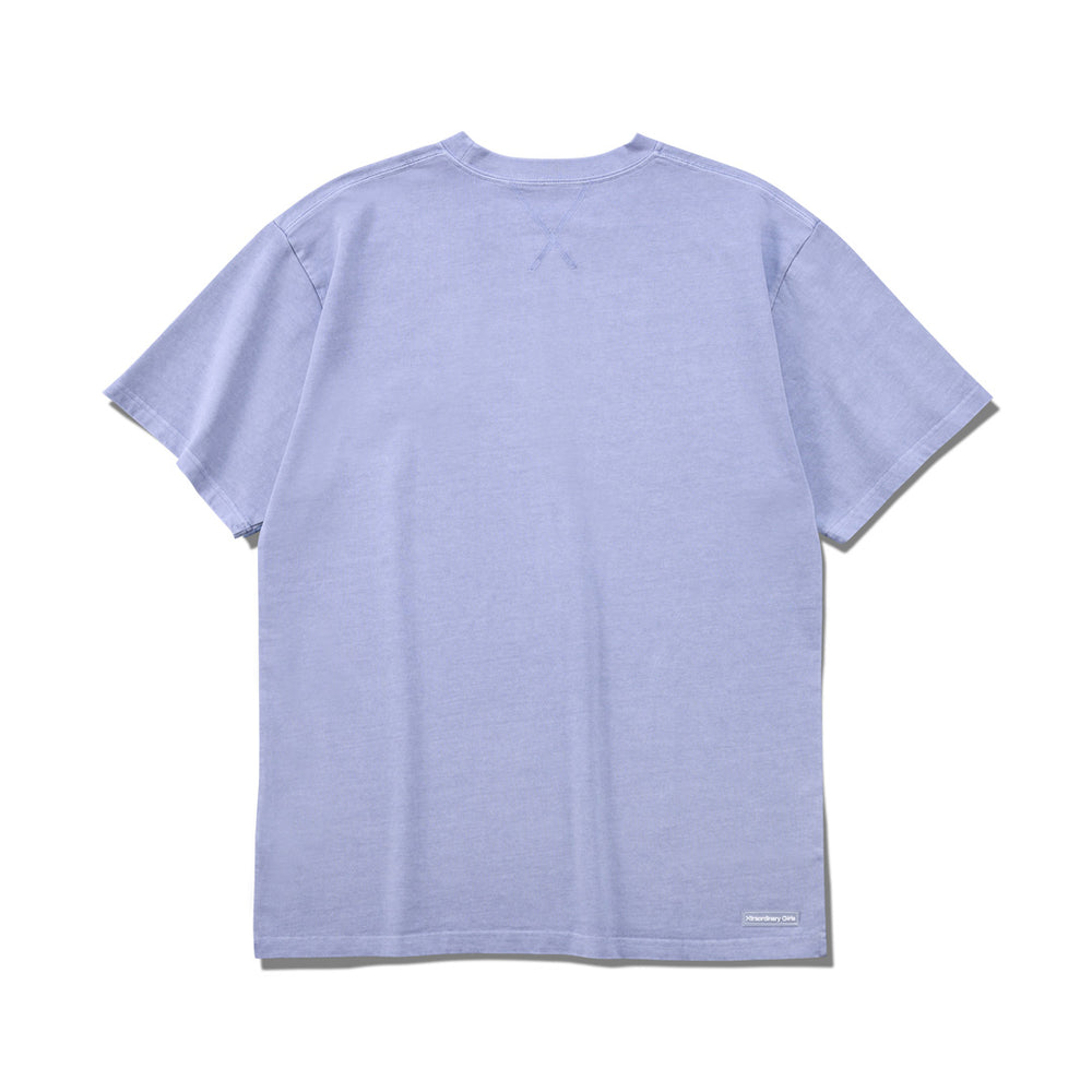 Garment Dye Crew Neck Tee / BLUE GRAY – XGALX OFFICIAL SHOP