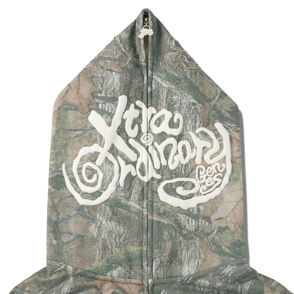 Full Zip Camo Hoodie Produced by XG – XGALX OFFICIAL SHOP