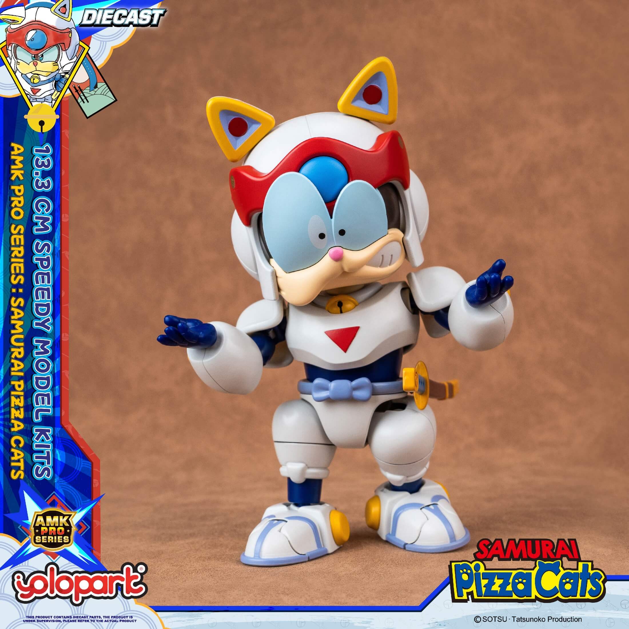 Samurai Pizza Cats - 13.3 cm Speedy Model Kit - AMK PRO Series