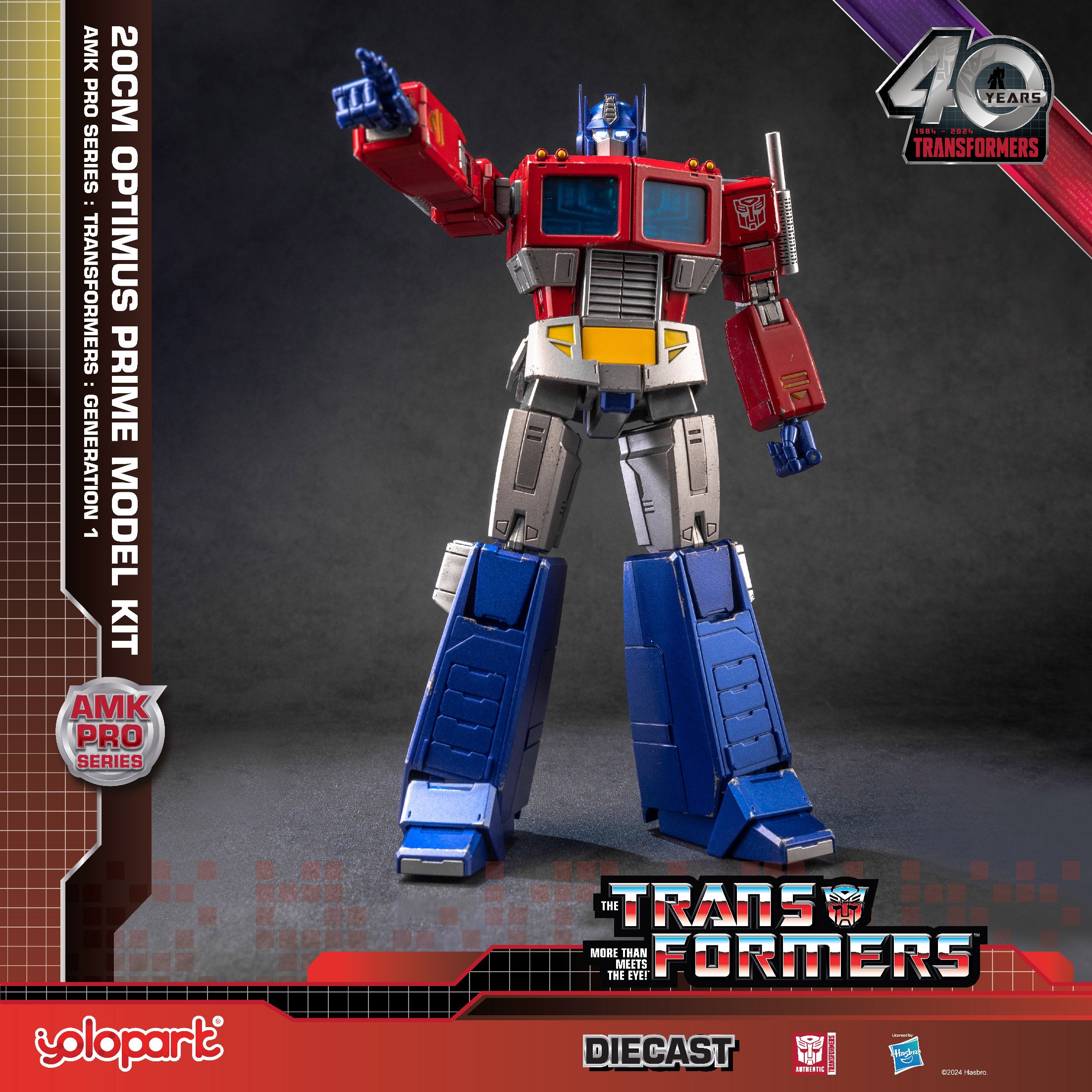Transformers G1 Optimus Prime Model Kit - Diecast, LED, Weapons