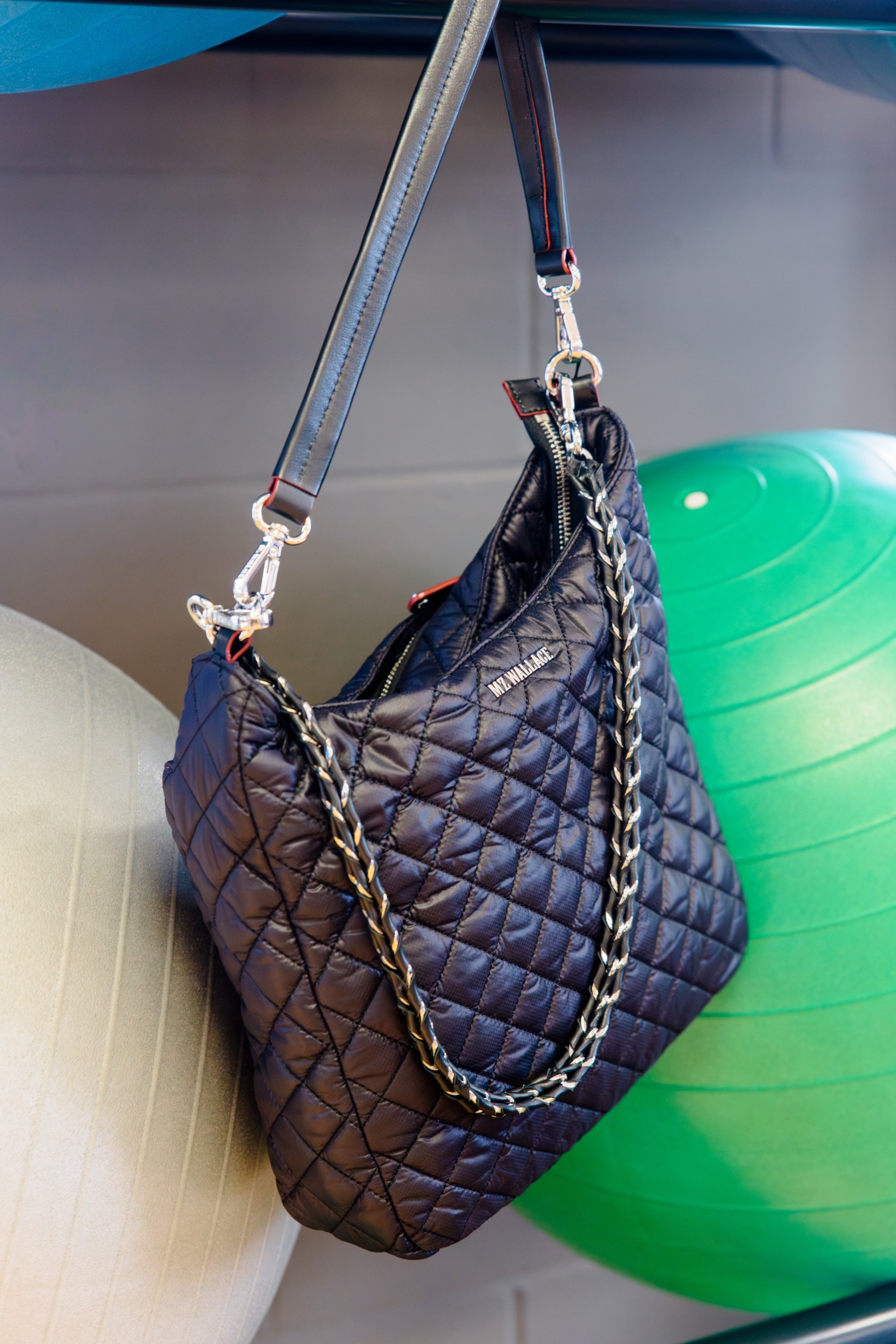 MZ Wallace Crosby Hobo in Black