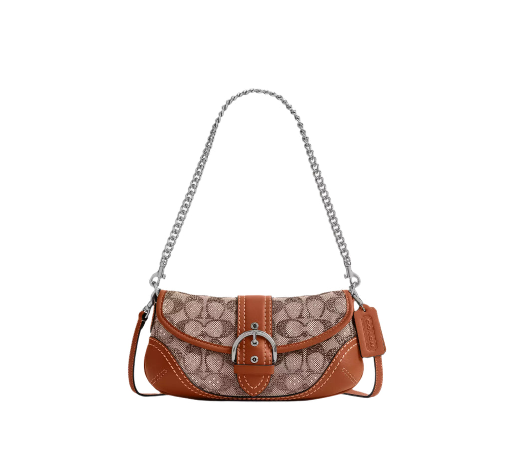 Coach Crystal Signature Jacquard Soho 25 Shoulder Handbag – ShopCGX