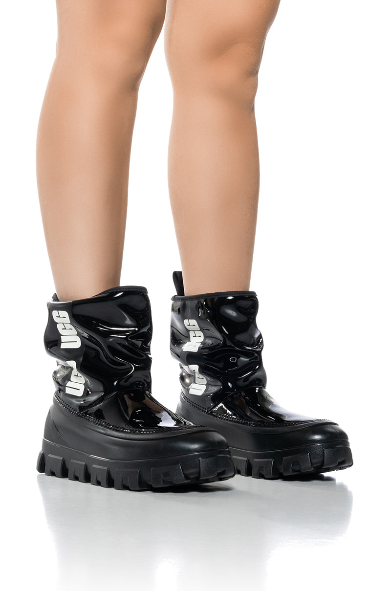 UGG CLASSIC BRELLAH MINI WATERPROOF BOOTIE IN BLACK – AKIRA