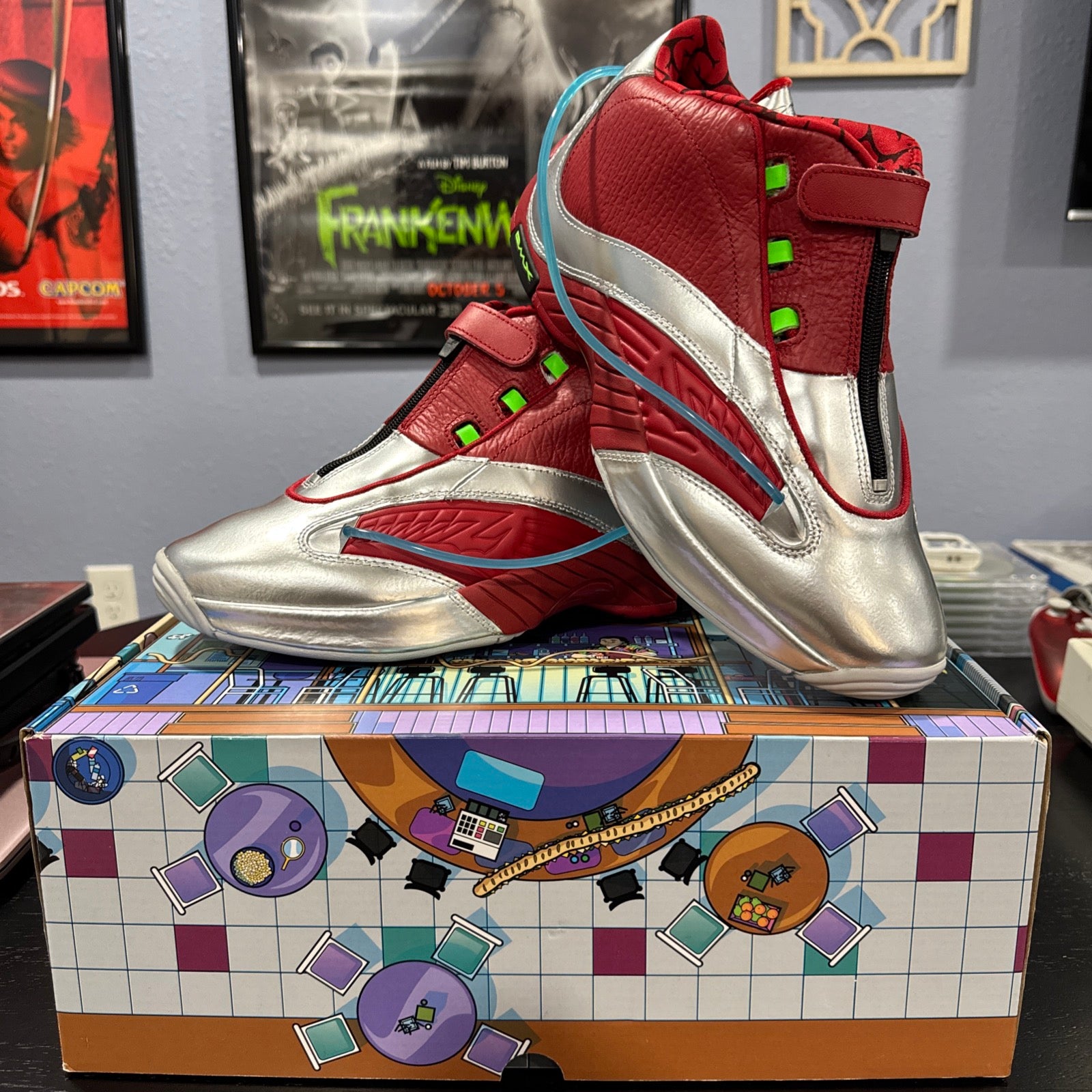 Reebok Classics x Power Rangers Answer IV 4 Lord Zedd Red Allen