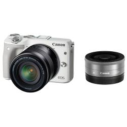 キヤノン EOS M3 ダブルレンズEVFキット ホワイト | ミラーレス一眼
