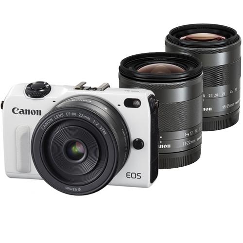 キヤノン EOS M2 トリプルレンズキット ホワイト | ミラーレス一眼