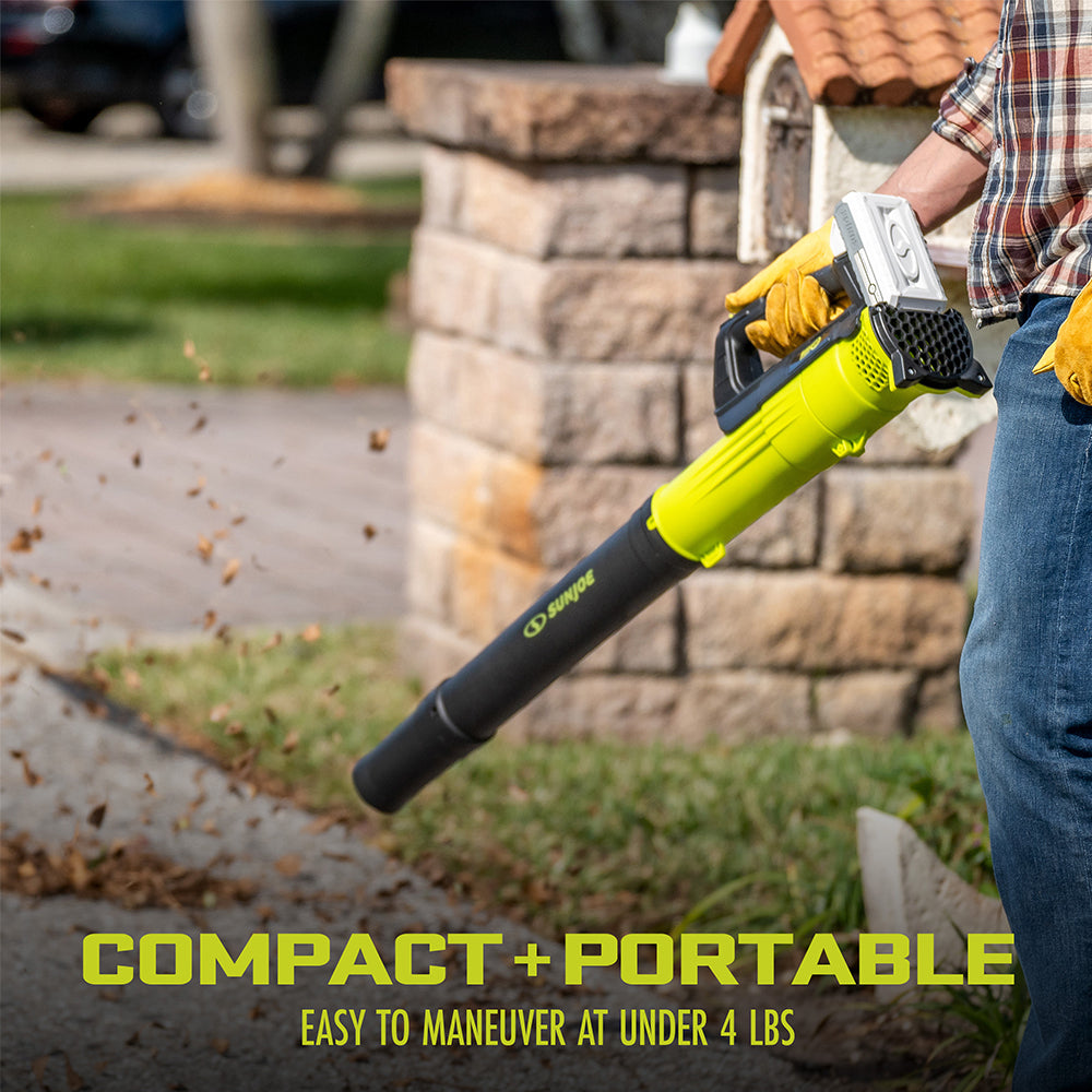 Sun Joe 24-Volt* IONMAX Cordless Garden Combo Kit | Leaf Blower | Gras