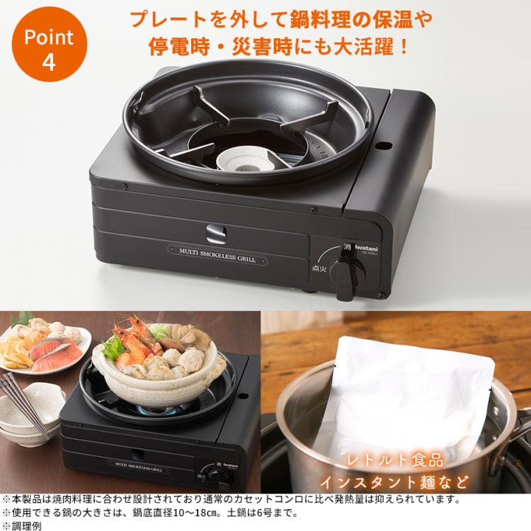 Iwatani マルチスモークレスグリル／たこ焼きプレート | TBS