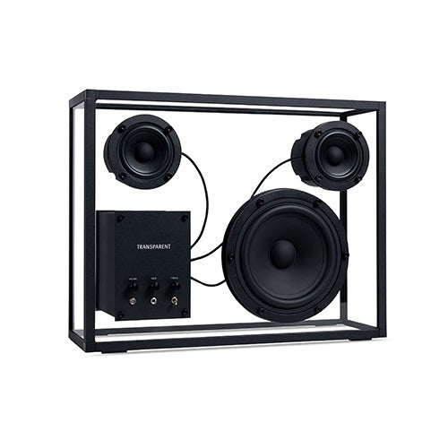 TRANSPARENT SPEAKER ブラック/ブラック W431×H333mm - YAMAGIWA