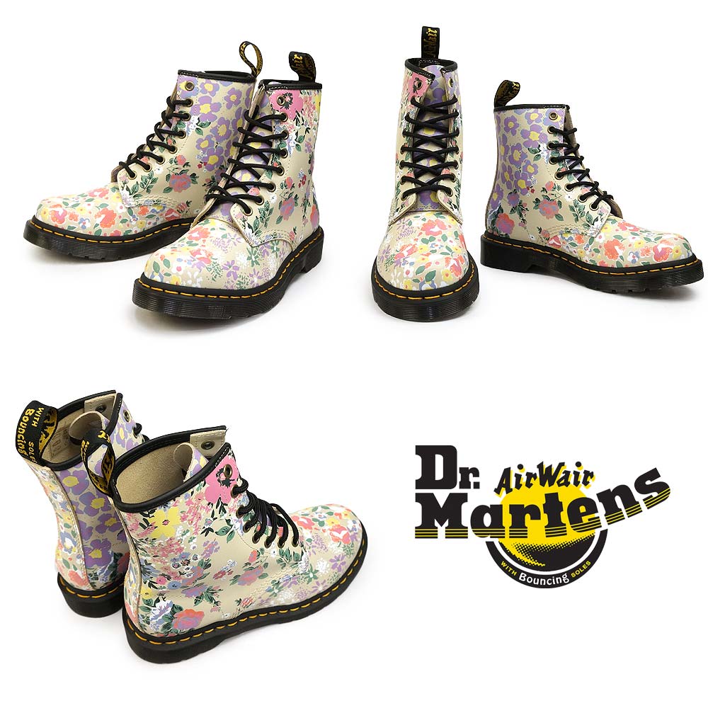 Dr.Martens（ドクターマーチン） 8ホール ブーツ 1460 レディース 花柄