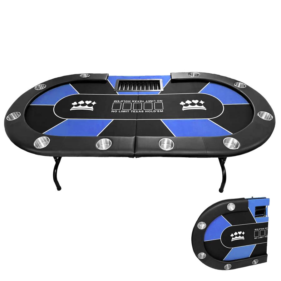 TiltPlay ポーカーテーブル 折りたたみ 10人対応 家庭用 業務用 最大