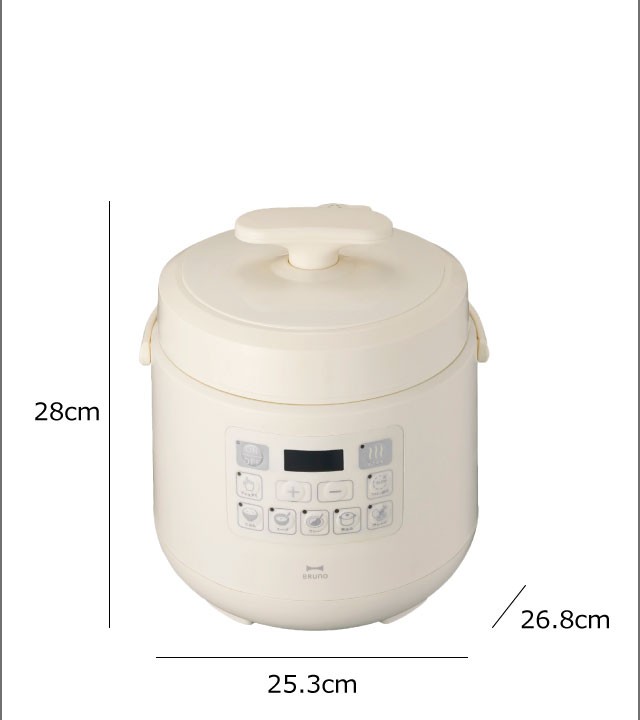 BRUNO crassy+ 圧力鍋 電気圧力鍋 使いやすい 大容量 メーカー 初心者