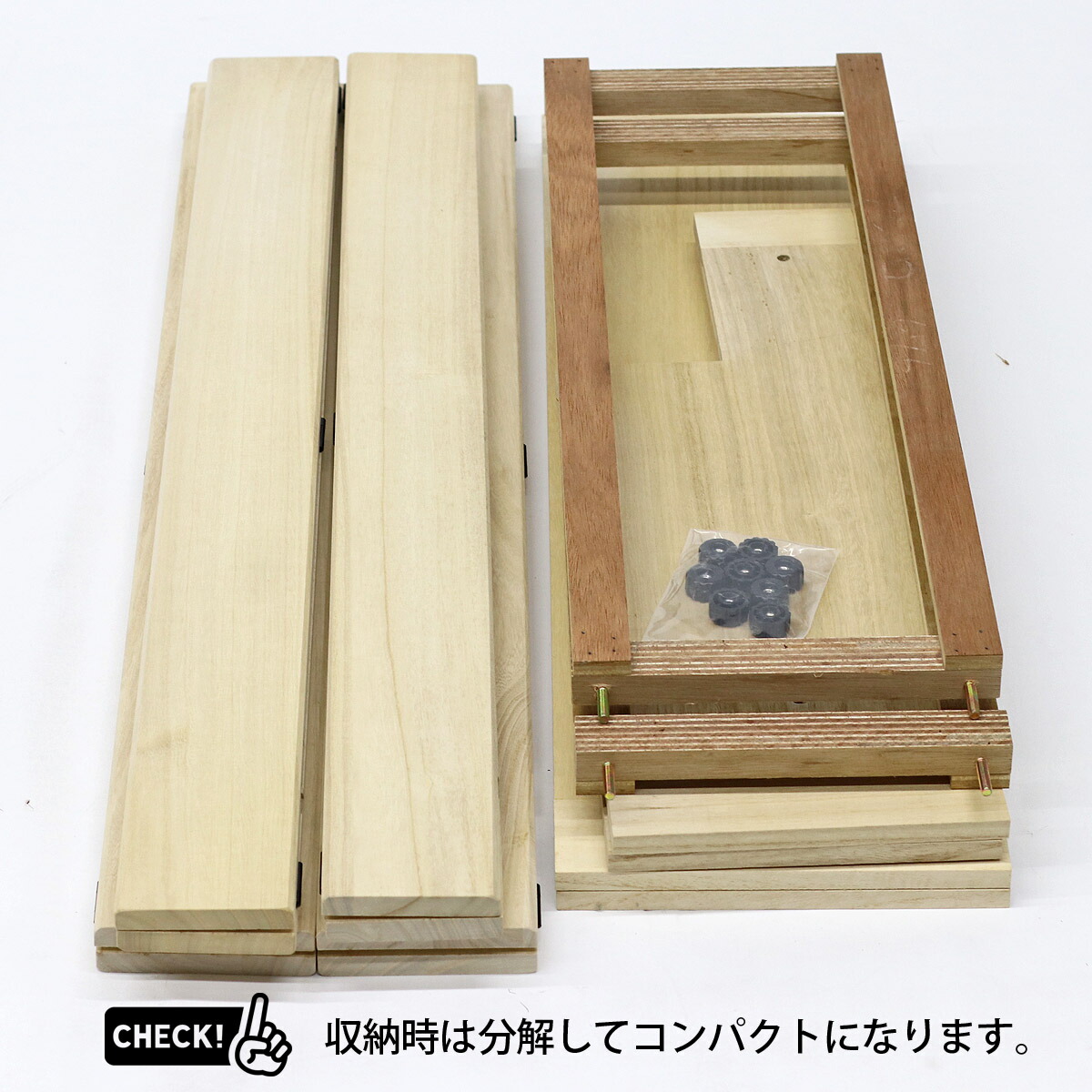 35号 間口105cm 三段 桐製 ひな壇 (白木) ひな段 雛人形用 ひな人形用