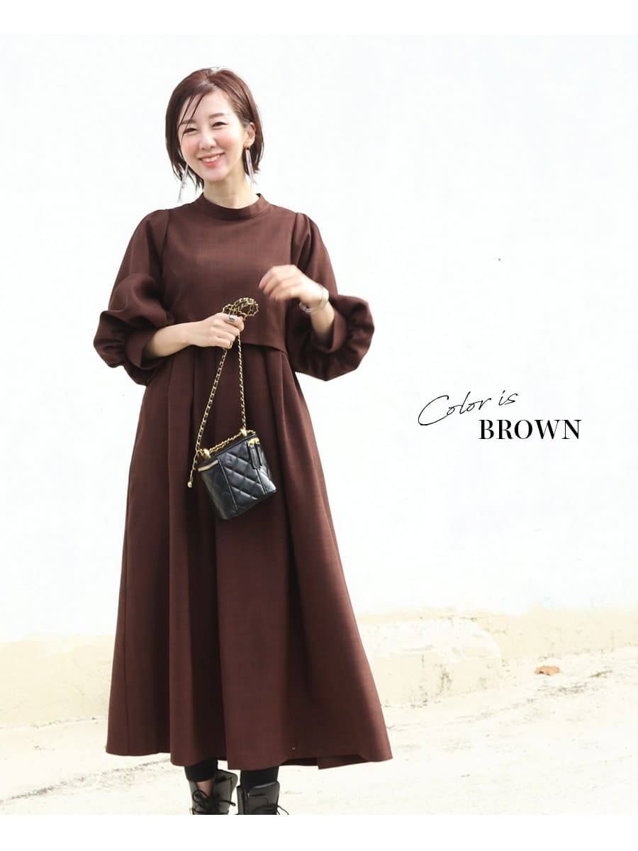 Milk tea（ミルクティー） マタニティ 服 授乳服 長袖パルフェ