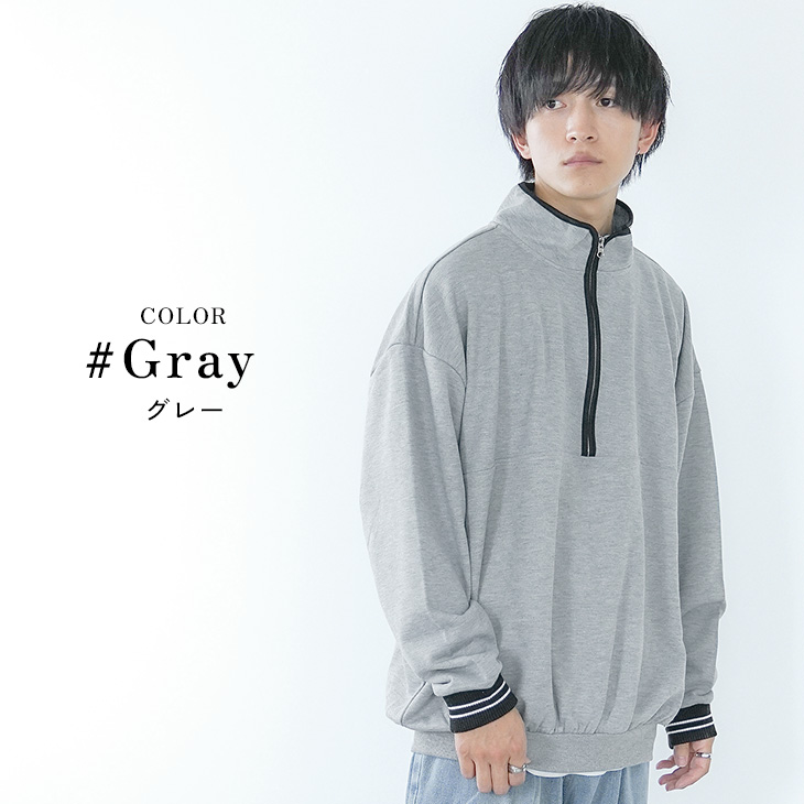 MinoriTY（マイノリティ） ハーフジップ トレーナー メンズ 長袖 プル