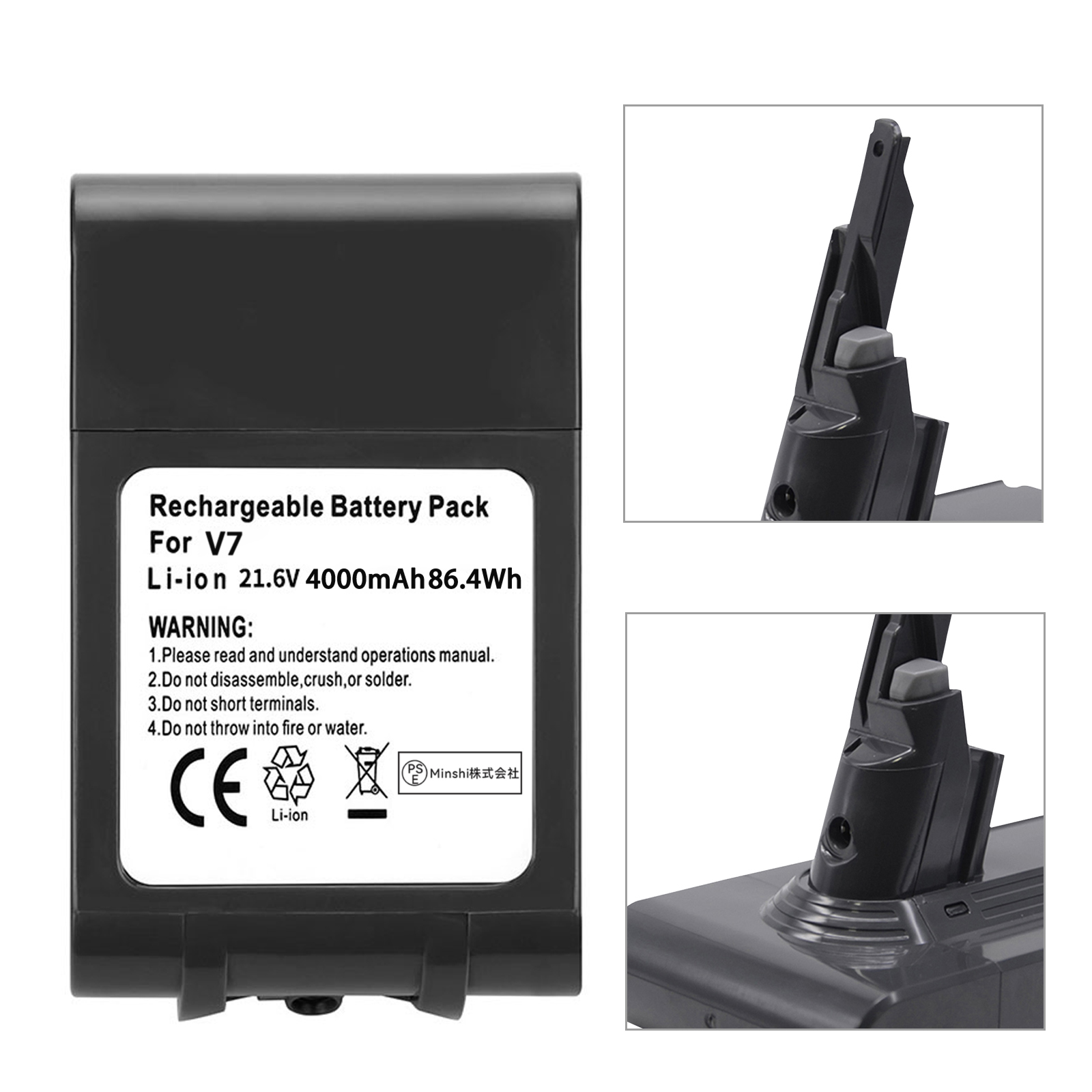 v7 ダイソン V7 SV11 バッテリー 大容量 4000mAh 掃除機 互換 充電池